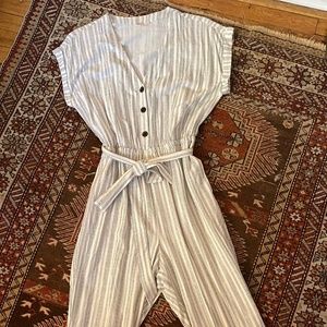 Gap Black & White Jumpsuit